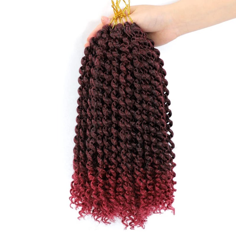 Dansama Passion Twist Hair Water Wave Braiding Hair for Butterfly Style Crochet Braids Bohemian Hair Extensions 12inch Pack of 6 T1BBUG